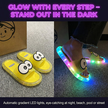 Primepetal™👣👣Cute slippers with cartoon motifs that glow