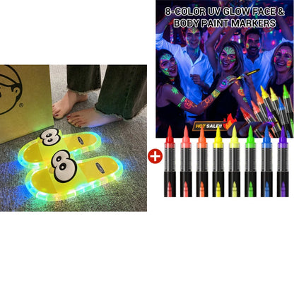 Primepetal™👣👣Cute slippers with cartoon motifs that glow